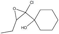 1-(2-Chloro-3-ethyloxiranyl)-1-cyclohexanol Struktur