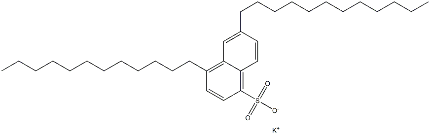 4,6-Didodecyl-1-naphthalenesulfonic acid potassium salt Struktur