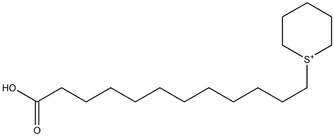 1-(11-Carboxyundecyl)hexahydrothiopyrylium Struktur