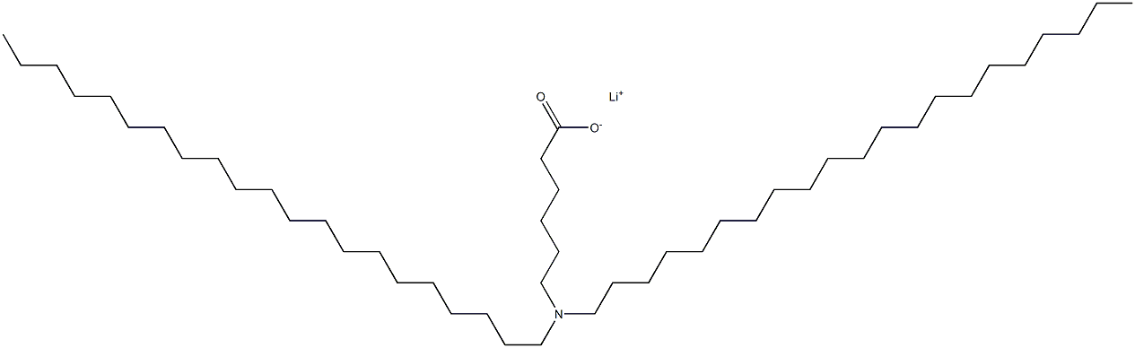 6-(Dihenicosylamino)hexanoic acid lithium salt Struktur