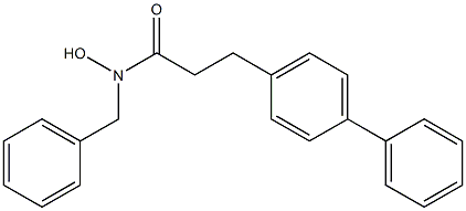 N-(Benzyl)-3-(biphenyl-4-yl)propanehydroxamic acid Struktur