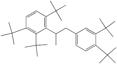 2-(2,3,6-Tri-tert-butylphenyl)-1-(3,4-di-tert-butylphenyl)propane Struktur