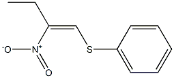 (Z)-2-Nitro-1-phenylthio-1-butene Struktur