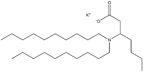 3-(Didecylamino)heptanoic acid potassium salt Struktur