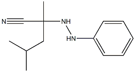 2,4-Dimethyl-2-(N'-phenylhydrazino)valeronitrile Struktur