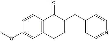 2-(4-Pyridylmethyl)-6-methoxytetralin-1-one Struktur