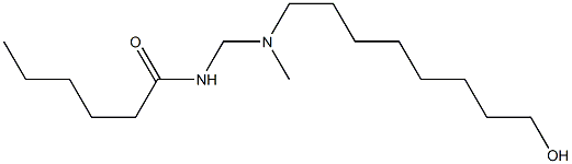 N-[[N-(8-Hydroxyoctyl)-N-methylamino]methyl]hexanamide Struktur