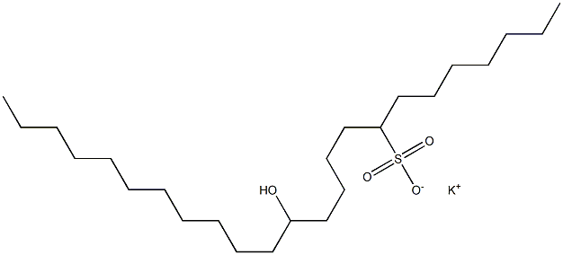 13-Hydroxytetracosane-8-sulfonic acid potassium salt Struktur