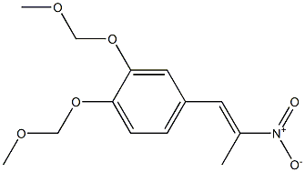 1,2-Bis(methoxymethoxy)-4-[(E)-2-nitro-1-propenyl]benzene Struktur