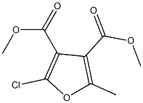 2-Chloro-5-methylfuran-3,4-dicarboxylic acid dimethyl ester Struktur