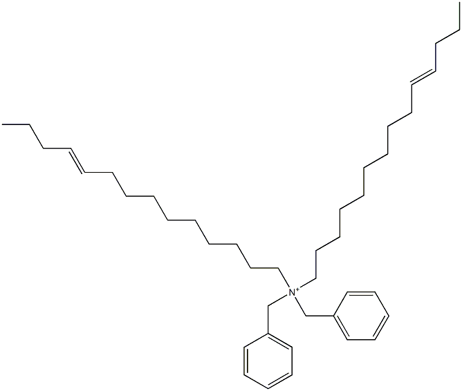 Di(10-tetradecenyl)dibenzylaminium Struktur