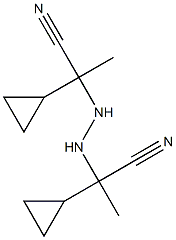 2,2'-Hydrazibis(2-cyclopropylpropiononitrile) Struktur