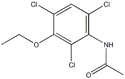 2'-Chloro-3'-ethoxy-4'-chloro-6'-chloroacetanilide Struktur