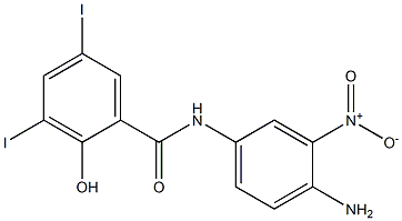 N-[3-Nitro-4-aminophenyl]-2-hydroxy-3,5-diiodobenzamide Struktur