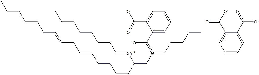 Bis[phthalic acid 1-(8-pentadecenyl)]dioctyltin(IV) salt Struktur