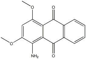 1-Amino-2,4-dimethoxyanthraquinone Struktur