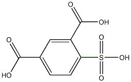 4-Sulfo-1,3-benzenedicarboxylic acid Struktur