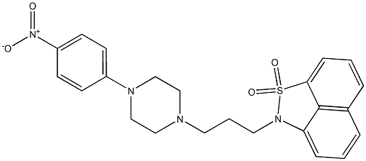 2-[3-[4-(4-Nitrophenyl)-1-piperazinyl]propyl]-2H-naphth[1,8-cd]isothiazole 1,1-dioxide Struktur