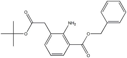 2-Amino-3-benzyloxycarbonylbenzeneacetic acid tert-butyl ester Struktur