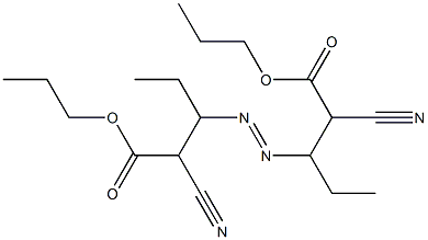 3,3'-Azobis(2-cyanovaleric acid)dipropyl ester Struktur