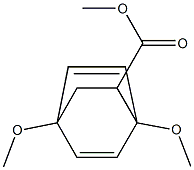 1,4-Dimethoxybicyclo[2.2.2]octa-2,5-diene-7-carboxylic acid methyl ester Struktur