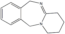 1,2,3,4,6,11-Hexahydropyrido[1,2-b][2,4]benzodiazepine Struktur