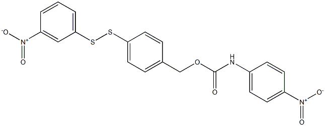 4-[(4-Nitrophenyl)carbamoyloxymethyl]phenyl 3-nitrophenyl persulfide Struktur