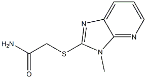 3-Methyl-3H-imidazo[4,5-b]pyridine-2-thioacetamide Struktur