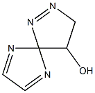 4-Hydroxy-1,2,6,9-tetraazaspiro[4.4]nona-1,6,8-triene Struktur