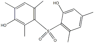 2',3-Dihydroxy-2,4,4',6,6'-pentamethyl[sulfonylbisbenzene] Struktur