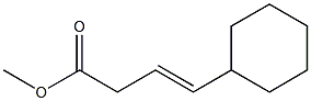 (E)-4-Cyclohexyl-3-butenoic acid methyl ester Struktur