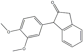 1-(3,4-Dimethoxyphenyl)-2-indanone Struktur