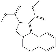 2,3,5,6-Tetrahydropyrrolo[2,1-a]isoquinoline-1,2-dicarboxylic acid dimethyl ester Struktur