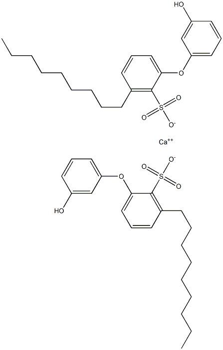 Bis(3'-hydroxy-3-nonyl[oxybisbenzene]-2-sulfonic acid)calcium salt Struktur