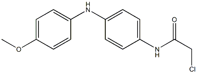 2-Chloro-4'-(4-methoxyanilino)acetoanilide Struktur