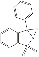 7b-Phenyl-7bH-oxazirino[2,3-b][1,2]benzisothiazole 3,3-dioxide Struktur