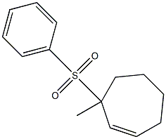 3-Methyl-3-(phenylsulfonyl)cycloheptene Struktur