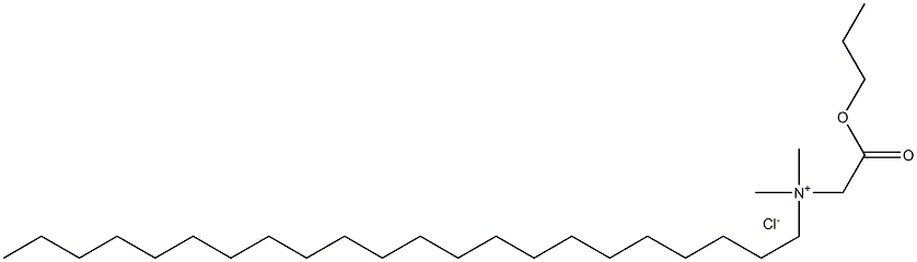 N,N-Dimethyl-N-(propoxycarbonylmethyl)docosylammonium chloride Struktur