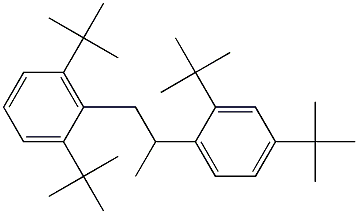 2-(2,4-Di-tert-butylphenyl)-1-(2,6-di-tert-butylphenyl)propane Struktur