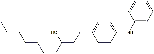 4-(3-Hydroxydecyl)phenylphenylamine Struktur