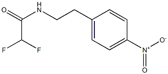 2,2-Difluoro-N-[2-(4-nitrophenyl)ethyl]acetamide Struktur