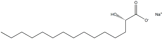 [S,(-)]-2-Hydroxypentadecanoic acid sodium salt Struktur