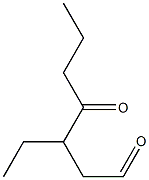 3-Ethyl-4-oxoheptanal Struktur