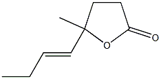 2-(1-Butenyl)-2-methyl-2,3-dihydrofuran-5(4H)-one Struktur