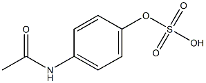 4'-(Sulfooxy)acetoanilide Struktur