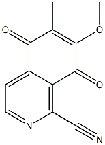 1-Cyano-6-methyl-7-methoxyisoquinoline-5,8-dione Struktur