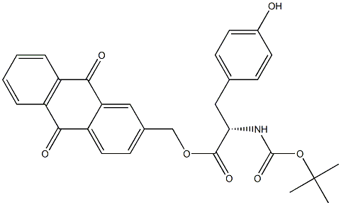 N-Boc-L-Tyrosine [(9,10-dihydro-9,10-dioxoanthracen)-2-ylmethyl] ester Struktur