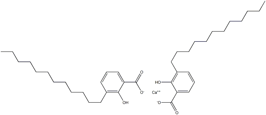 Bis(3-dodecyl-2-hydroxybenzoic acid)calcium salt Struktur