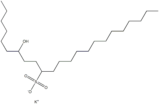 7-Hydroxytricosane-10-sulfonic acid potassium salt Struktur