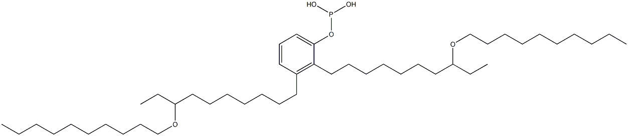 Phosphorous acid bis[8-(decyloxy)decyl]phenyl ester Struktur